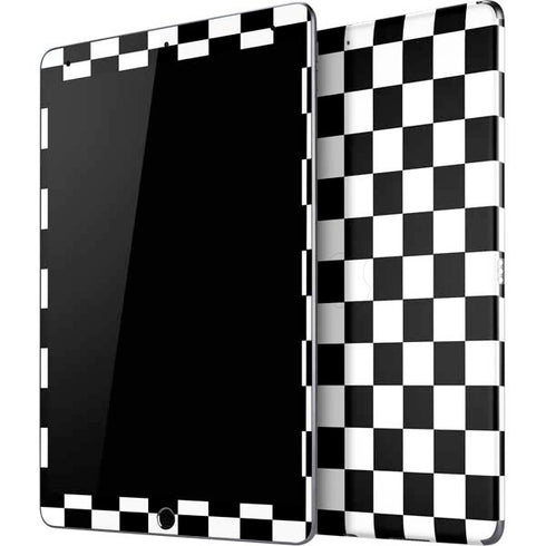 Black and White Checkered iPad Skins