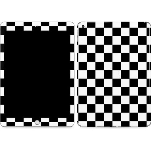 Black and White Checkered Apple iPad Skin