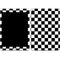 Black and White Checkered Apple iPad Skin