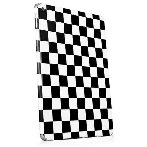 Black and White Checkered Apple iPad Skin