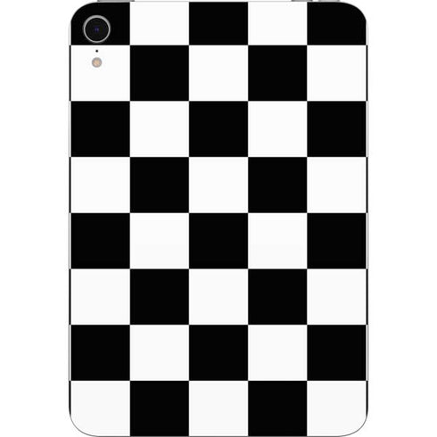 Black and White Checkered Apple iPad Mini Skin