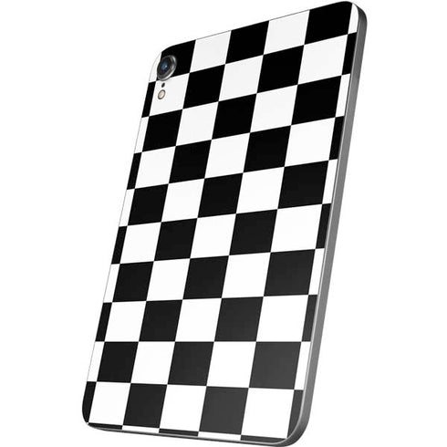 Black and White Checkered Apple iPad Mini Skin