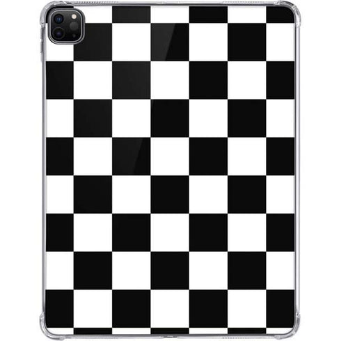 Black and White Checkered iPad Pro 11in (2024) Clear Case