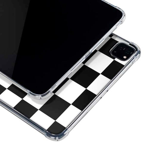 Black and White Checkered iPad Pro 11in (2024) Clear Case
