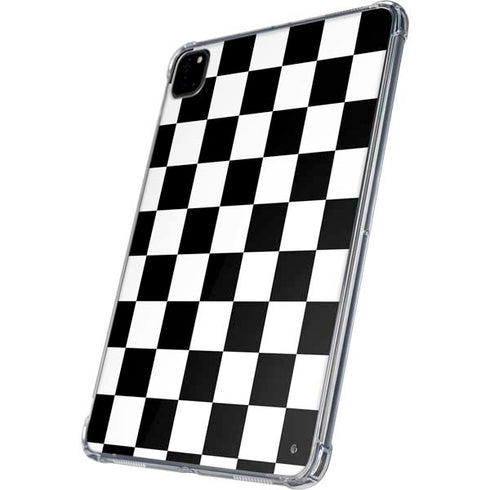 Black and White Checkered iPad Pro 11in (2024) Clear Case