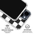 Black and White Checkered iPhone 15 Clear Case