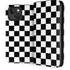 Black and White Checkered iPhone 15 Plus Folio Case