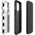 Black and White Checkered iPhone 15 Pro Impact Case