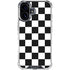 Black and White Checkered iPhone 16 Clear Case