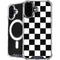 Black and White Checkered iPhone 16 Plus MagSafe Case