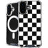 Black and White Checkered iPhone 16 Plus MagSafe Case