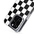 Black and White Checkered iPhone 16 Pro MagSafe Case