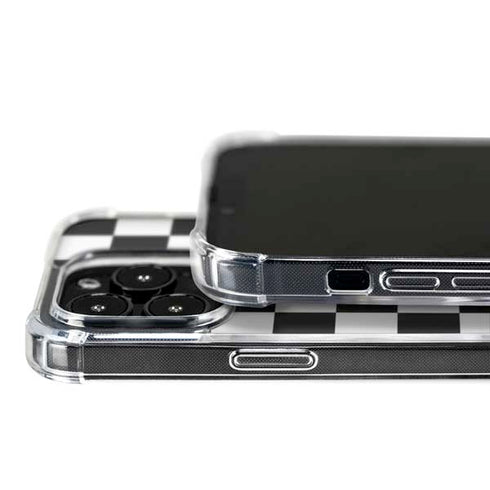 Black and White Checkered iPhone 16 Pro MagSafe Case