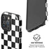 Black and White Checkered iPhone 16 Pro Magsafe Impact Case
