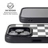Black and White Checkered iPhone 16 Pro Max Kickstand Case