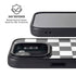 Black and White Checkered iPhone 16e Kickstand Case