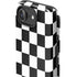 Black and White Checkered iPhone 16e Impact Case