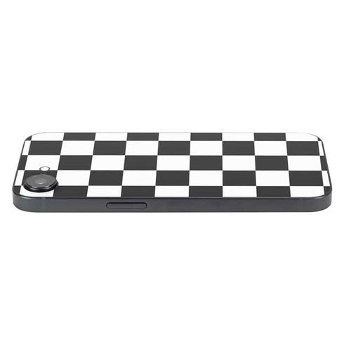 Black and White Checkered iPhone 16e Skin
