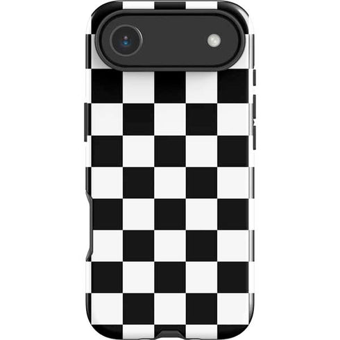 Black and White Checkered iPhone 17 Air Impact Case
