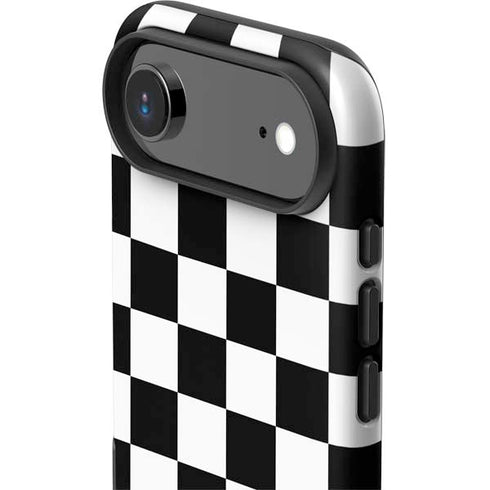 Black and White Checkered iPhone 17 Air Impact Case