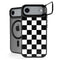 Black and White Checkered iPhone 17 Air Kickstand Case