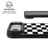 Black and White Checkered iPhone 17 Air Kickstand Case