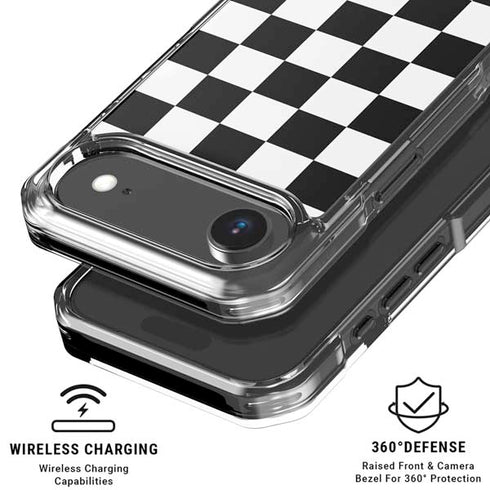 Black and White Checkered iPhone 17 Air MagSafe Case