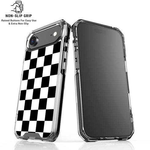Black and White Checkered iPhone 17 Air MagSafe Case