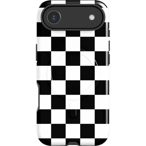 Black and White Checkered iPhone 17 Air Magsafe Impact Case