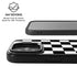 Black and White Checkered iPhone 17 Kickstand Case