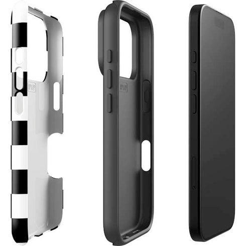 Black and White Checkered iPhone 17 Pro Impact Case