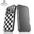 Black and White Checkered iPhone 17 Pro Max Clear Case