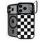 Black and White Checkered iPhone 17 Pro Max Kickstand Case