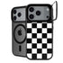 Black and White Checkered iPhone 17 Pro Max Kickstand Case