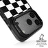 Black and White Checkered iPhone 17 Pro Max Kickstand Case