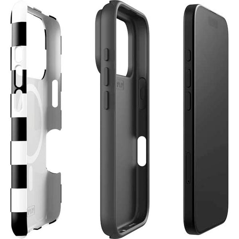 Black and White Checkered iPhone 17 Pro Max Magsafe Impact Case