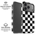Black and White Checkered iPhone 17 Pro Max Magsafe Impact Case