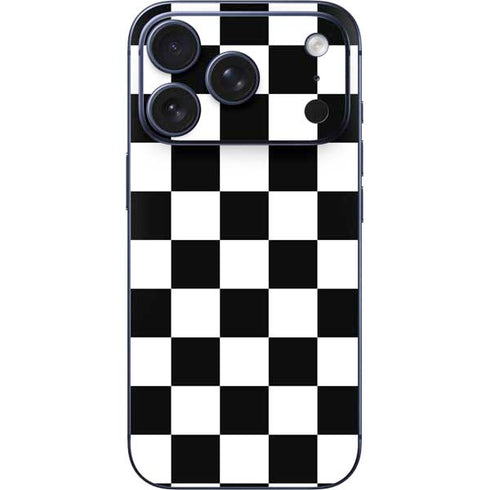 Black and White Checkered iPhone 17 Pro Max Skin