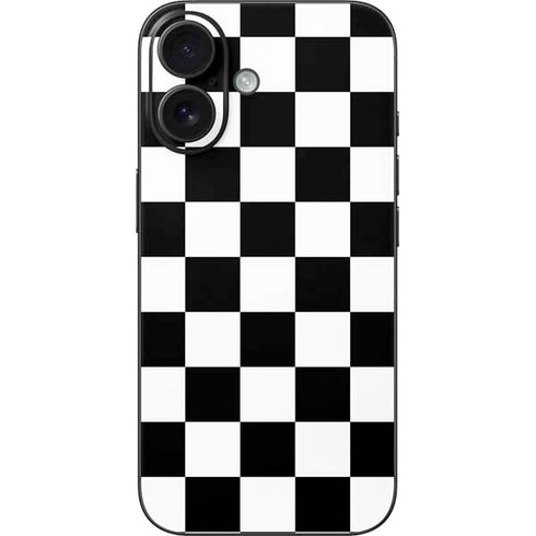 Black and White Checkered iPhone 17 Skin