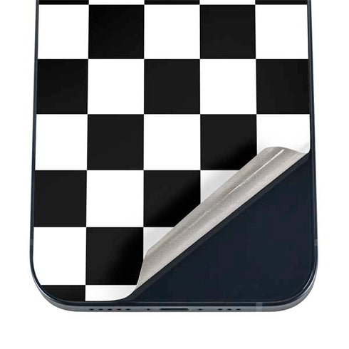 Black and White Checkered iPhone 17 Skin
