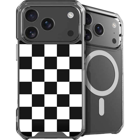 Black and White Checkered iPhone 18 Pro Max MagSafe Case