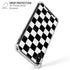 Black and White Checkered iPhone X/XS Clear Case