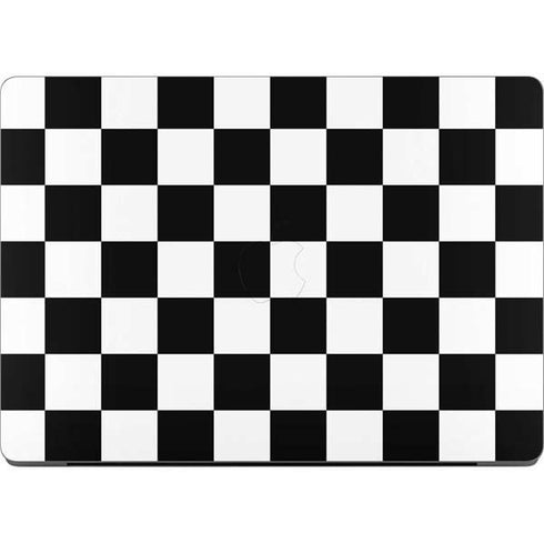 Black and White Checkered Apple MacBook Pro 14-inch Skin