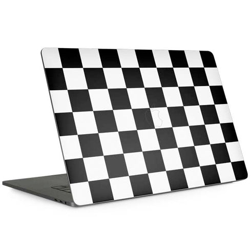 Black and White Checkered MacBook Skins