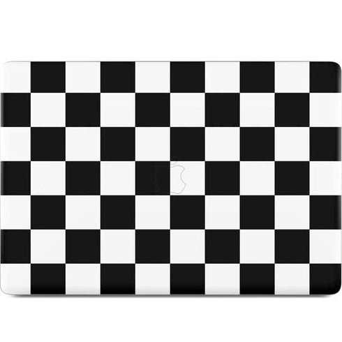 Black and White Checkered MacBook Skins