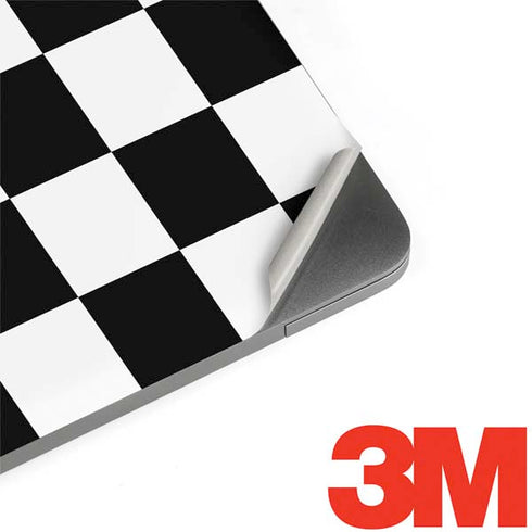 Black and White Checkered MacBook Skins