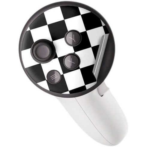 Black and White Checkered Meta Quest 3S Skin