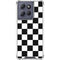 Black and White Checkered Moto G 5G (2025) Clear Case