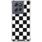 Black and White Checkered Moto G Power 5G (2025) Clear Case