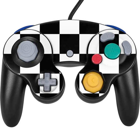 Black and White Checkered Nintendo Skins